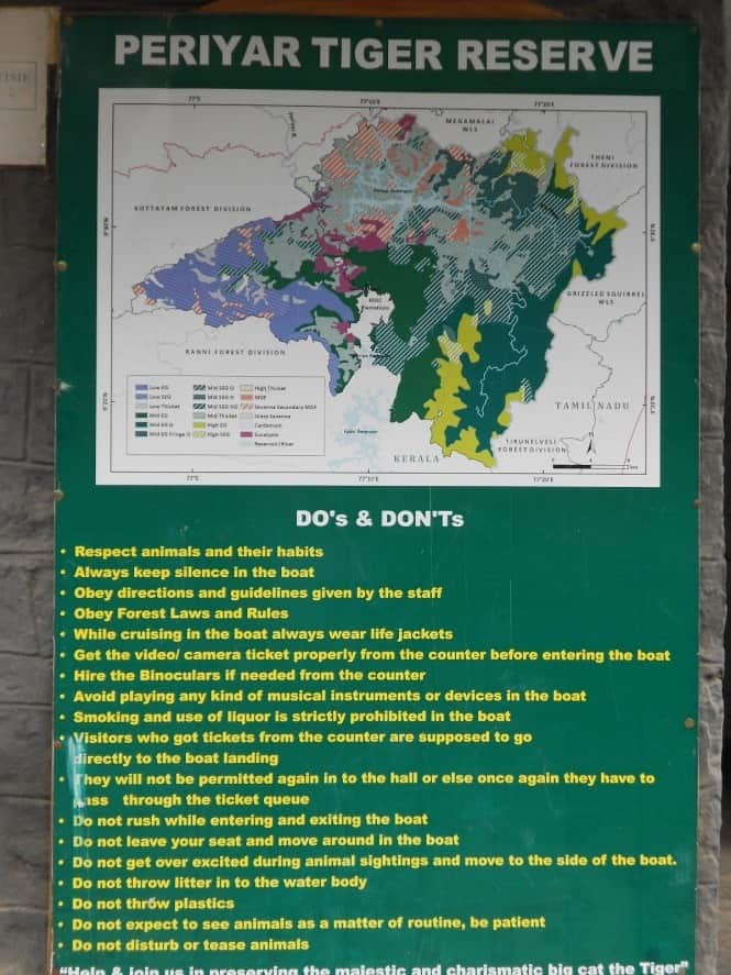 Do’s and Don’ts at Periyar Tiger Reserve