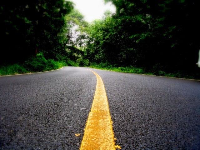 Road Through Woods In Kerala