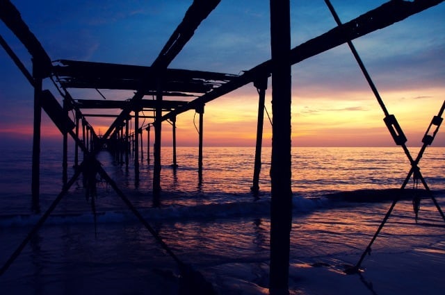 Twilight by the Kerala Beach