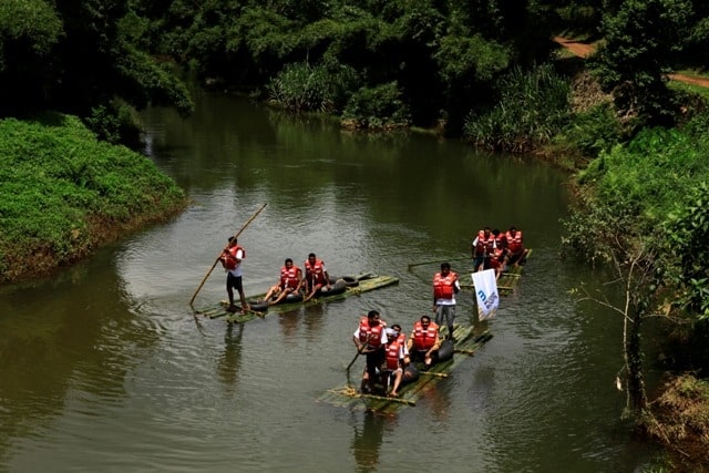 Bamboo Rafting along the Rivers