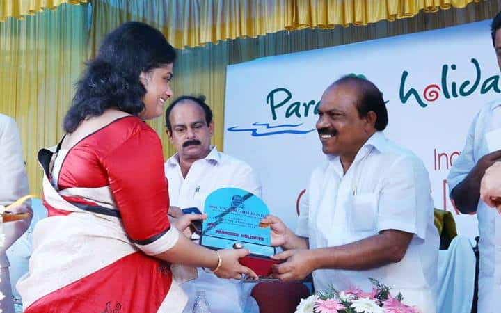 Presenting Memento to PWD Minister