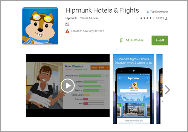 Hipmunk Flight & Hotel Search