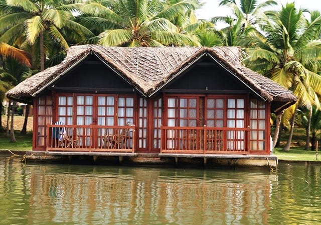 Floating cottage in Poovar Island Resort