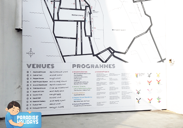 Biennale Route Map with Venues