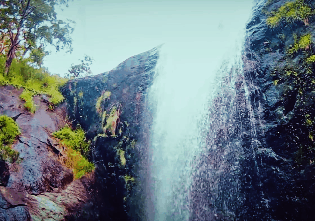 Aali Veena Waterfall Sideview