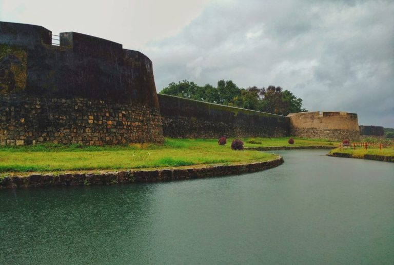 Historic stone walls of Palakkad Fort Kerala tour packages