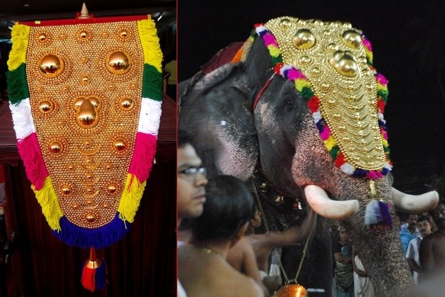 Golden Nettipattam souvenir crafted in Kerala, commonly seen by travelers exploring Kerala tour packages.