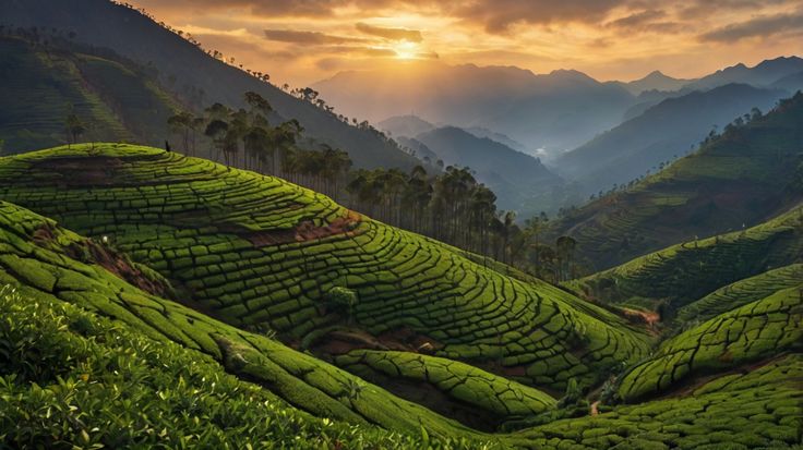Scenic tea plantations in Munnar – must-visit spot in Kerala tour packages