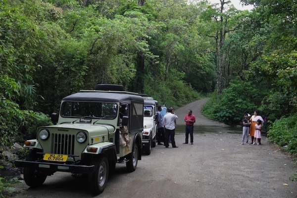 rekking group at Shendurney Wildlife Sanctuary
