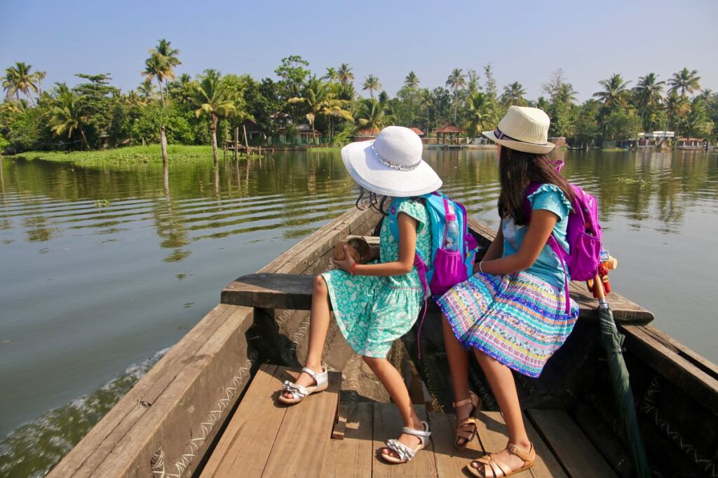 Family houseboat experience in Kerala backwaters tour packages